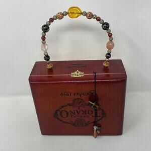 New! Unique Boutique Upcycled cigar box purse